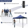 thumbnail image 3 of NiamVelo 10x10 Pop up Canopy , Canopy Tents for Outside Folding Canopy Tents Big Party Tent with Backpack Bag (Blue), 3 of 10