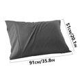 thumbnail image 3 of Pillow Cases King Size - Polyester-Cotton Blend Pillowcase Set of 1, Breathable, Soft and Wrinkle-Free Pillow Covers with Envelope Closure, Gift, Navy Blue, 20x36 Inches, 3 of 4