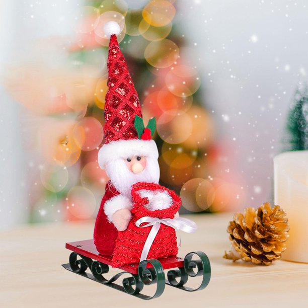 Adorno navideño Macarena trineo de Papá Noel decorativo 25 cm x 10 cm x 41 cm