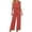 *Orange, variant on ClodeEU Women's V Neck Short Sleeve Top and Pants Set,Loose Fit Casual Two Piece Outfit with Pockets Mint Green,Womens Plus L