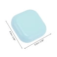 thumbnail image 3 of Unique Bargains 1 Set Contact Lens Case Portable Square Lens Storage Case Blue, 3 of 5