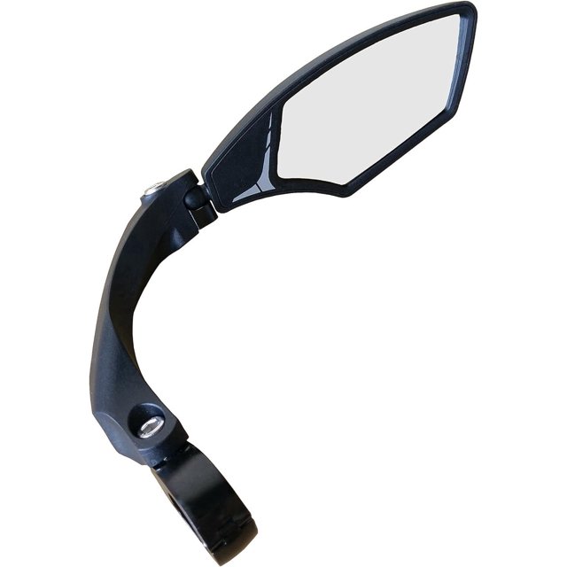 New Bicycle Handlebar Mirror (Black Straight) High-definition Explosion-proof Electric Bike Rearview Mirror Glass Lens