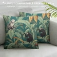 thumbnail image 3 of COMIO Square Cushion Case Decorative Throw Pillow Covers, Vintage Banana Tree Monkey Soft Pillow Sham Protector for Living Room Couch Sofa Home Decor, 3 of 5