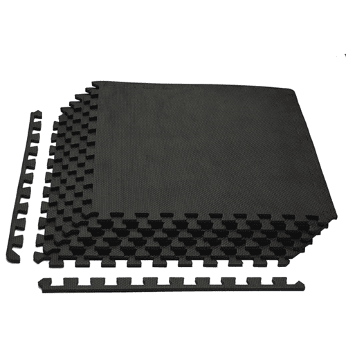 Black Heavy-Duty Interlocking Foam Mat 