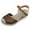 Brown, variant on Juosiy Womens Platform Sandals Ankle Strap Sandals Lace Embroideried Closed Toe Flat Dress Shoes