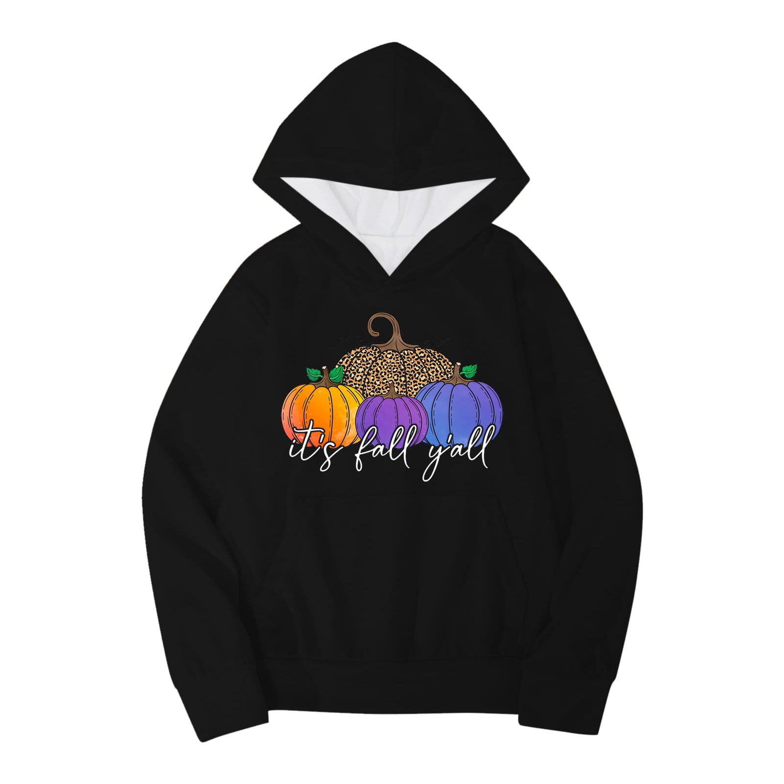 Pull Halloween Manches Longues Pour Enfant - Sweat à Capuche Imprimé, Confortable Et Chaud