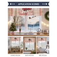 thumbnail image 6 of Valances for Windows Red Truck Christmas Rod Pocket Cafe Window Treatments Valance Curtains for Kitchen Bathroom Laundry Basement Windows 60"x18", 6 of 7