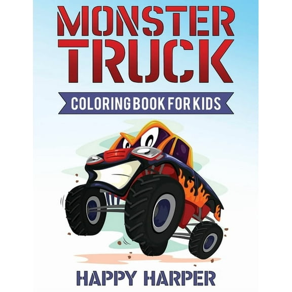 Monster Truck Coloring Book, (Paperback)