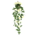 thumbnail image 2 of Tuvgenk Reusable Spring Garland White Plastic Flower Garland Wedding Rose Indoor and Outdoors Wall-Mounted for Decoration, 2 of 5