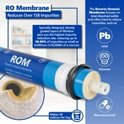 Express Water 2 Year Reverse Osmosis System Filter Set 22 Filters with 50 GPD RO Membrane Carbon GAC ACB PAC Sediment SED Alkaline and UV Filters 10 inch Size Replacement Water Filters