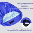 thumbnail image 4 of Gorro de pelo Fittia Satin para dormir, correa antideslizante, azul, 4 of 6