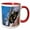 Red/White, variant on 3drose, Australia, Kangaroo Isl, Koala Bear, Eucalypytus Tree-au01 Psk0146 - Peter Skinner, 11oz Two-tone Blue Mug