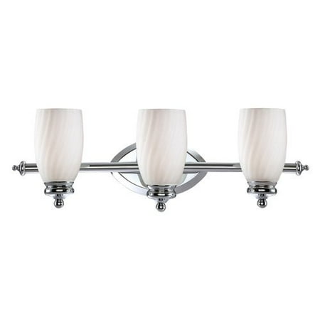 Designers Fountain 6703 Belize 3 Light Bath Bar in Chrome Finish