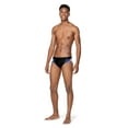 thumbnail image 2 of Speedo Men's Adult Edge Splice Brief - Team Black/Blue, Size: 30, 2 of 3