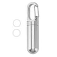 thumbnail image 2 of Keychain Tablet Holder Medicine Bottle Pillbox Portable Waterproof Warehouse Hanging Button Case, 2 of 7