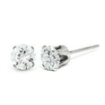 thumbnail image 1 of Boucles d'Oreilles à Clou en Or Blanc 14k.50ct. Diamant, 1 of 5