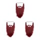 thumbnail image 2 of Barbas postizas Seitruly para disfraz de Halloween Rojo 40 x 21 cm, 2 of 6