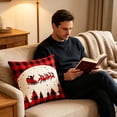 thumbnail image 6 of Christmas Pillow Covers 18x18 Inches Festive Throw Pillow Case Seasonal Winter Holiday Cushion Cover Soft Indoor Home Decor For Sofa Bedroom, 6 of 7
