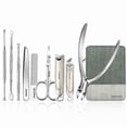 thumbnail image 1 of 9 Pcs/set Practical Manicure Set Pedicure And Grooming 9 In 1 Stainless Steel, 1 of 3