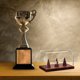 thumbnail image 5 of Exhibidor de anillos de campeonato Uxcell con base de madera, cubo de exhibición de béisbol acrílico, soportes para anillos claros, 5 of 5