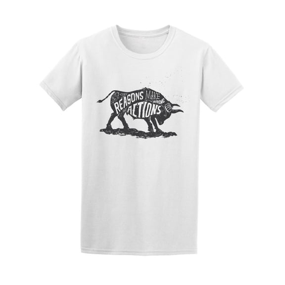 Beautiful Bull Lettering Tee Men's -Image by Shutterstock