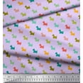 thumbnail image 2 of Soimoi Polyester Crepe Fabric Havanese Dog Print Fabric by The Yard 52 Inch Wide, 2 of 3