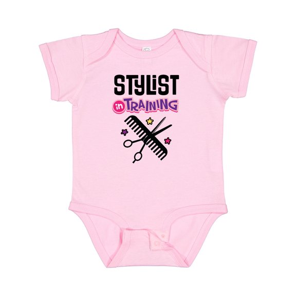Inktastic Future Hair Stylist in Training Girls Baby Bodysuit