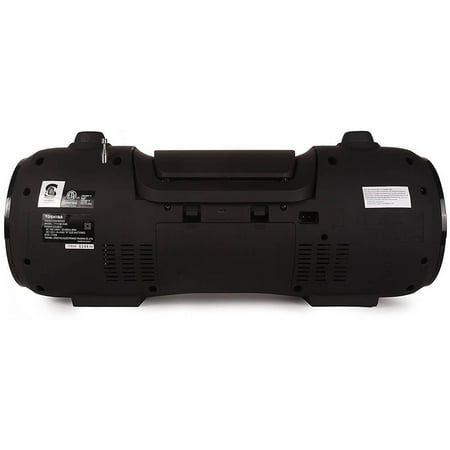 Toshiba - 25W Portable CD Boombox - Black