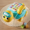 thumbnail image 2 of Hearth & Gear Cartoon Baby Toddler Phone Pull String Turtle With Music And Light Early Learning Educational For Children (Blue) Catch Games for Toddler Computer for Toddlers 4 Years Old Kids Learning, 2 of 6
