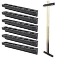 thumbnail image 3 of LYUMO Pool Cue Rack,6 Holes Cue Rack,3 Set 6pcs Billiards Snooker Accessory Plastic Wall Mounted Pool Cue Rack Bracket 6 Holes, 3 of 9