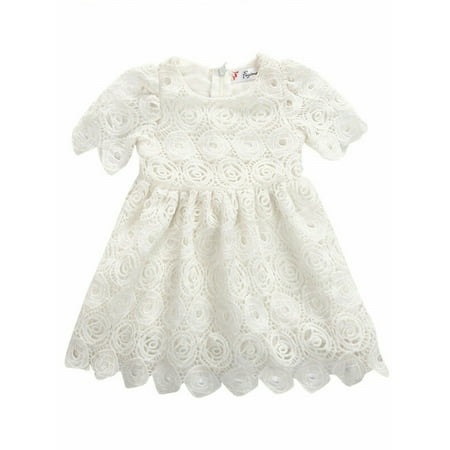 

Hirigin Floral Newborn Baby Girls Lace Tutu Dress Party Wedding Princess Dresses 0-24M