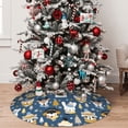 thumbnail image 5 of Rateoe Winter Animal Friends Print Christmas Tree Skirt 36" for Xmas Holiday New Year Party Circle Tree Mat Ornaments Decoration, 5 of 7