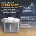 thumbnail image 4 of Fuente de Agua PetFeeder Pro Acero Inoxidable 3.2 l Sin Cable con Filtros para Gatos, 4 of 9
