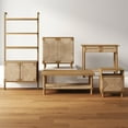 thumbnail image 6 of Nathan James Iris 3 Tier Bookshelf, Arched Bookcase Cabinet, Solid Wood Bookcase with Cabinet Base, Boho Bookshelf in Unbrushed Light Brown Finish, 6 of 6