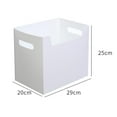 thumbnail image 3 of Caja de almacenamiento Cola Organizador de archivos escritorio blanco, 3 of 6