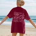 thumbnail image 1 of WILLBEST Women's Tshirts Personalised T Shirts Custom with Face Photos Text In Plus Size Casual Crew Neck Overcut Shoulders Loose Hoodies 4069, 1 of 6