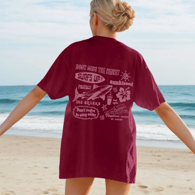 WILLBEST Women's Tshirts Personalised T Shirts Custom with Face Photos Text In Plus Size Casual Crew Neck Overcut Shoulders Loose Hoodies 4069