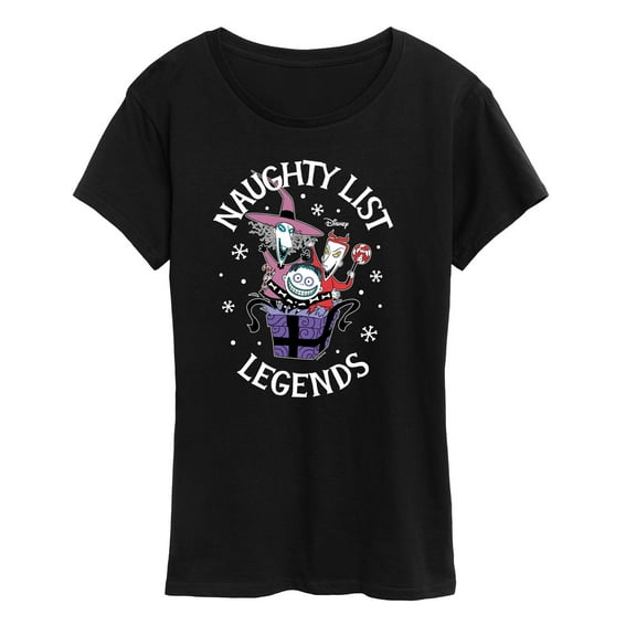 The Nightmare Before Christmas - Naughty List Legends - Women's Short Sleeve Graphic T-Shirt