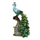 thumbnail image 1 of Estatua de pavo real, escultura animal de resina, adorno de mesa coleccionable para dormitorio Bien, 1 of 9