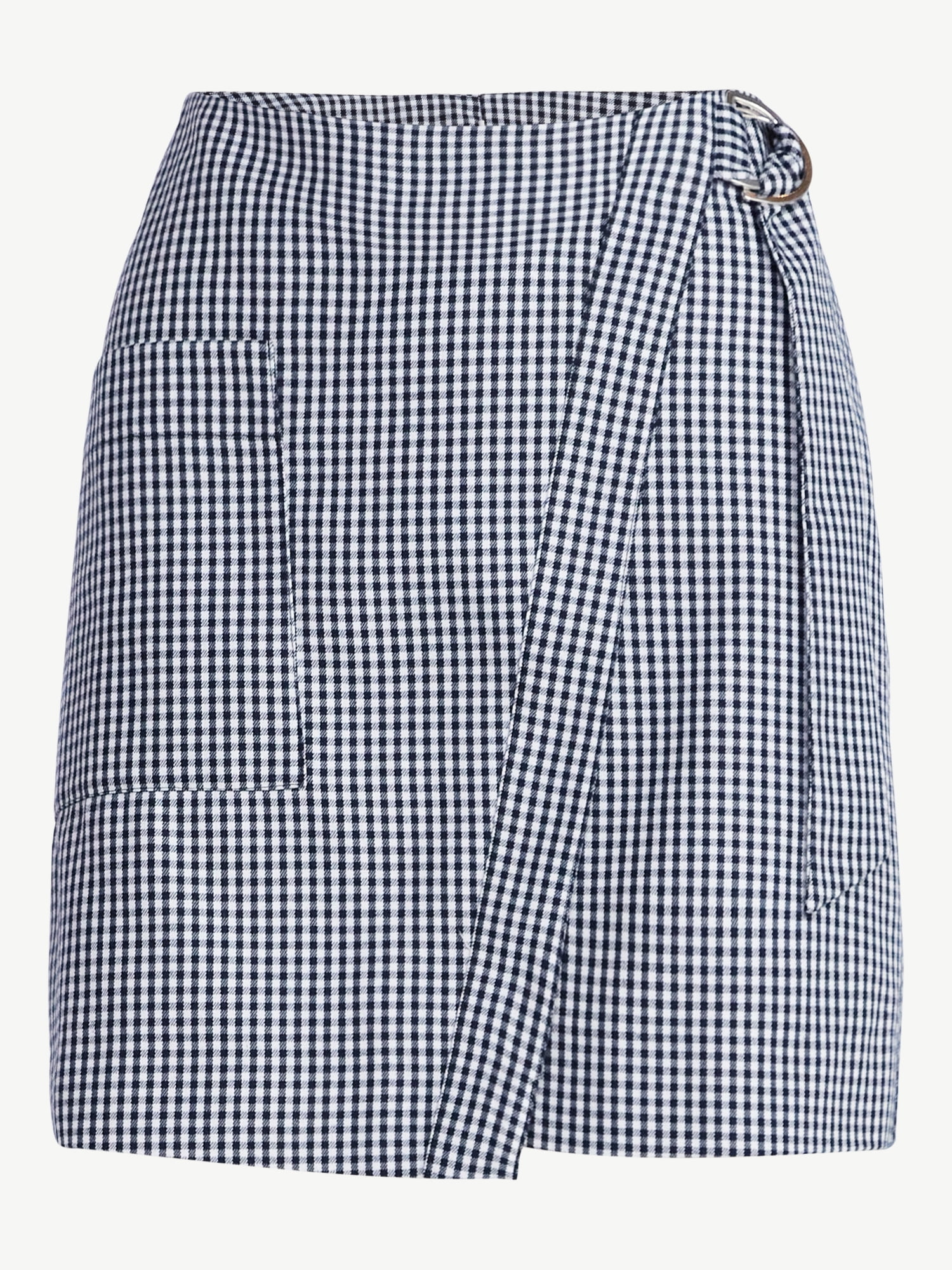 Free Assembly Women's Faux Wrap Mini Skirt, Sizes 0-20