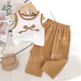 thumbnail image 2 of GXWEA Cute Toddler Girl Outfits 2T Summer Clothes For Girls Toddler Girl Clothes Baby Girl Summer Outfits Sleeveless Shirts Tops Shorts Set For Girl Clothing, 2 of 9