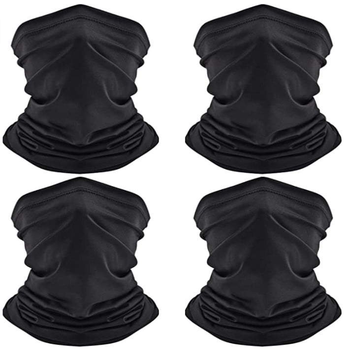 AmzKoi Multifunctional Scarf Bandanas Loop Scarf Running Pack of 6 Mens Sports Multifunctional Breathable Windproof Tube Scarf for Motorcycle Cycling Hiking 