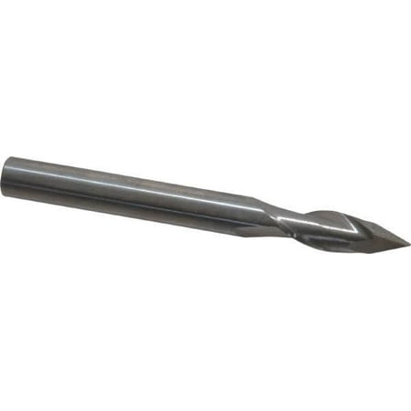 

Melin Tool 1/4 Diam 3/4 LOC 2 Flute 60° Point Angle Solid Carbide Drill Mill