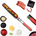 thumbnail image 1 of Fiudx Cesta para Parrilla de Barbacoa, Acero Inoxidable Resistente, Rejilla con Cerradura para Asar de Forma Segura, Apta para Lavavajillas, Brochetas Portátiles, Versátil para Cocinar Carne, Verdura, 1 of 6