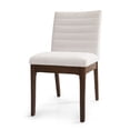 thumbnail image 6 of LiviNest Modern Dining Chairs Set of 2: Mid-Century Design with Light Beige Fabric & Rubberwood Frame - Compact Size for Small Kitchen Breakfast Nook & Apartment Dining Space, 6 of 6