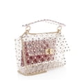 thumbnail image 2 of Pre-Owned Valentino Transparent PVC Rockstud Spike Up Shoulder Bag, 2 of 11
