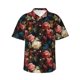 thumbnail image 1 of Fotbe Rose Flowers Camisa Hawaiana para Hombre Unisex – Camisa Casual de Verano con Botones de Manga Corta de Algodón y Lino,Small, 1 of 7