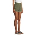 thumbnail image 4 of No Boundaries Juniors' Exposed Button Chop Pocket Mid-Rise Shorts, 4 of 6