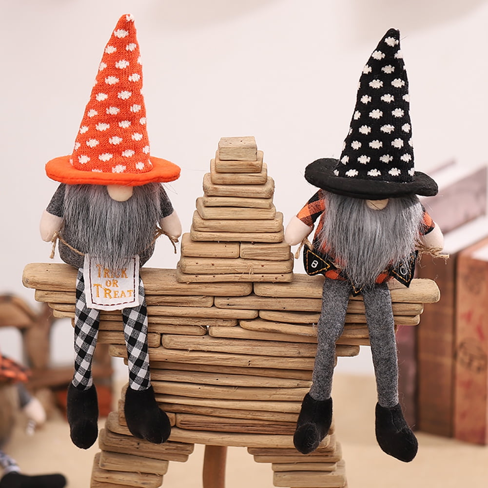 Halloween Gnomes Plush Doll Long Leg Dolls ,Handmade Background Ornaments, For Halloween Holiday Party Decorations