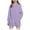 Purple, variant on Ulanda Girl's Fashion Hoodie Long Solid Colour Pullover Hooded Sweatshirt Hoodies for Girls Hoodie Dress with Pockets (Purple, 11-12 Years)